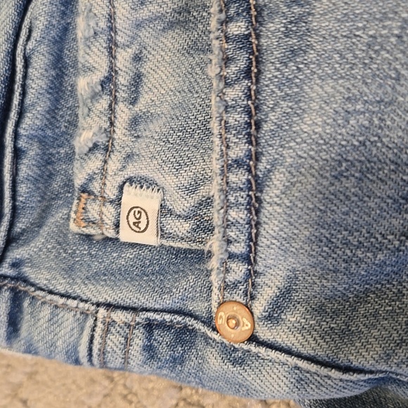 AG Saige High Waist Ankle Wide Leg Jeans (Crosswind) - Picture 9 of 10